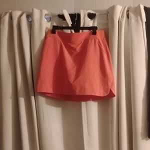 Vibrant Coral Mini Skirt